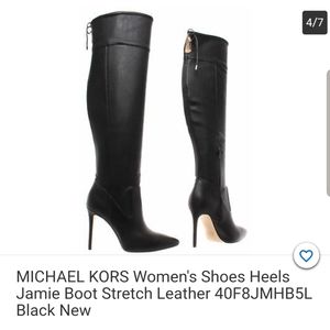 Michael Kors Over the Knee Leather Boots